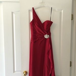 One Should Floor Length Bridesmaid Dress